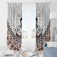 Fiji Rugby Window Curtain Fijian Bati Go Champions LT05 - Polynesian Pride