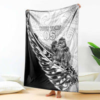New Zealand Kiwi Rugby Custom Blanket Go Champions Maori Pattern LT05 - Polynesian Pride