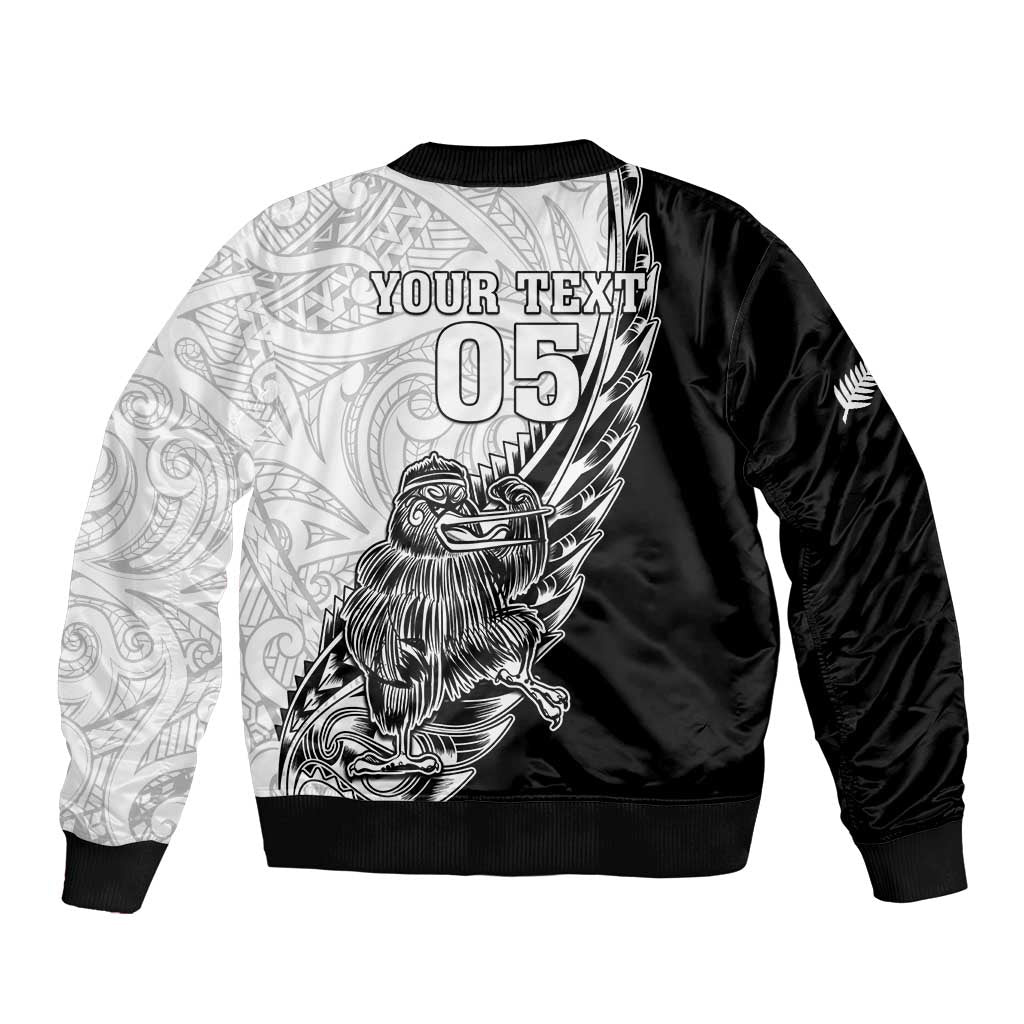 New Zealand Kiwi Rugby Custom Bomber Jacket Go Champions Maori Pattern LT05 - Polynesian Pride