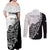 New Zealand Kiwi Rugby Custom Couples Matching Off Shoulder Maxi Dress and Long Sleeve Button Shirt Go Champions Maori Pattern