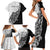 New Zealand Kiwi Rugby Custom Family Matching Short Sleeve Bodycon Dress and Hawaiian Shirt Go Champions Maori Pattern