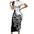 New Zealand Kiwi Rugby Custom Family Matching Short Sleeve Bodycon Dress and Hawaiian Shirt Go Champions Maori Pattern