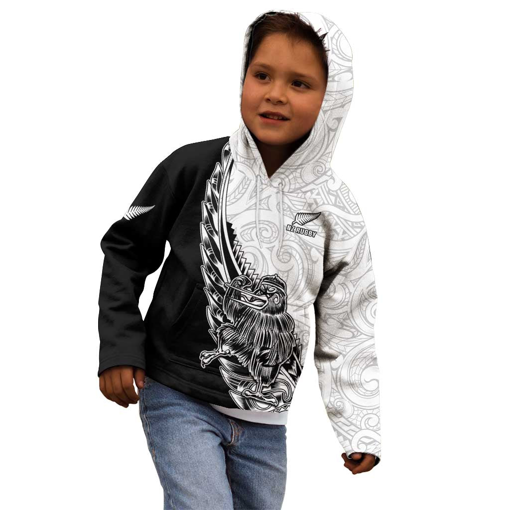 New Zealand Kiwi Rugby Custom Kid Hoodie Go Champions Maori Pattern LT05 - Polynesian Pride