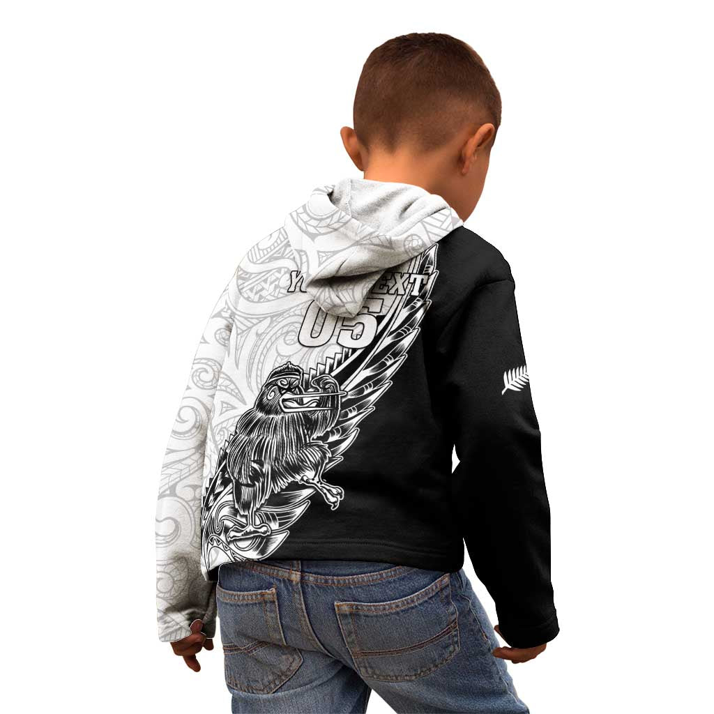 New Zealand Kiwi Rugby Custom Kid Hoodie Go Champions Maori Pattern LT05 - Polynesian Pride