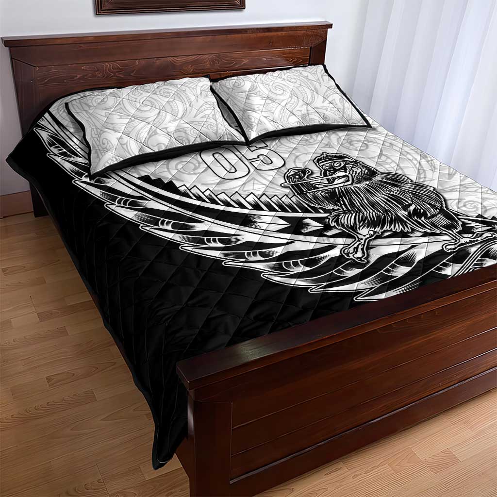 New Zealand Kiwi Rugby Custom Quilt Bed Set Go Champions Maori Pattern LT05 - Polynesian Pride