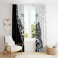 New Zealand Kiwi Rugby Custom Window Curtain Go Champions Maori Pattern LT05 - Polynesian Pride
