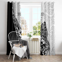 New Zealand Kiwi Rugby Custom Window Curtain Go Champions Maori Pattern LT05 - Polynesian Pride