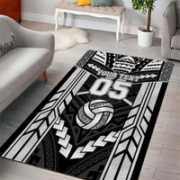Custom Polynesia Beach Volleyball Area Rug Polynesian Tribal Pattern LT05 - Polynesian Pride