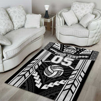 Custom Polynesia Beach Volleyball Area Rug Polynesian Tribal Pattern LT05 - Polynesian Pride