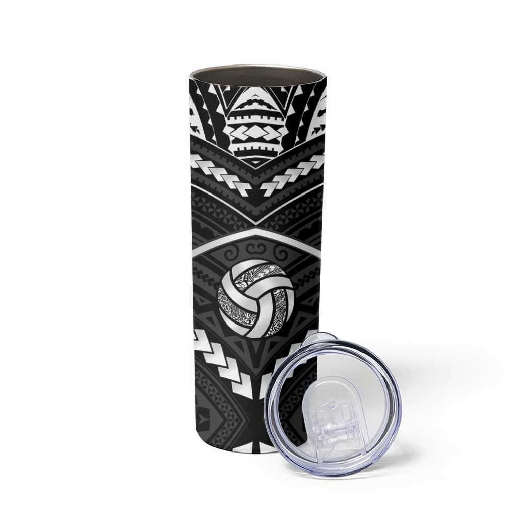 Custom Polynesia Beach Volleyball Skinny Tumbler Polynesian Tribal Pattern LT05 - Polynesian Pride