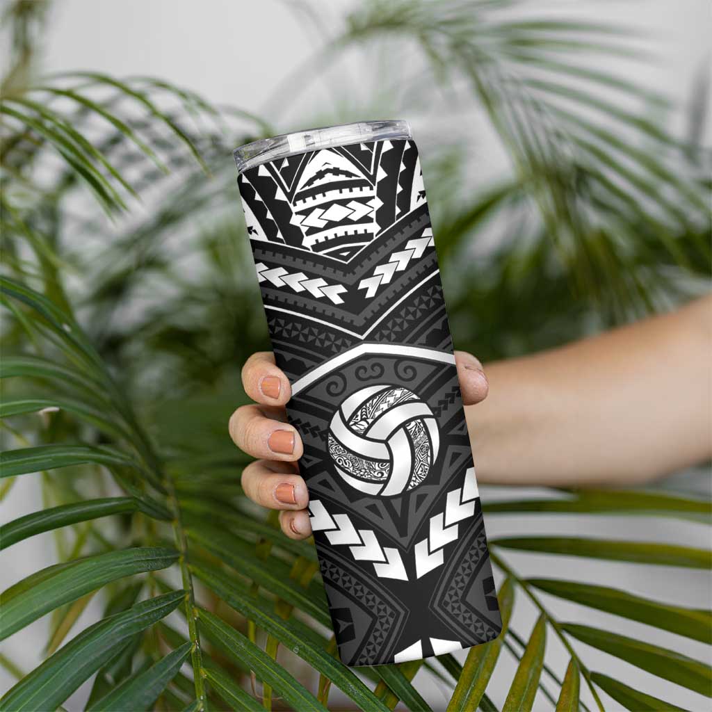 Custom Polynesia Beach Volleyball Skinny Tumbler Polynesian Tribal Pattern LT05 - Polynesian Pride