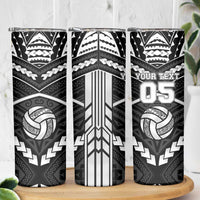 Custom Polynesia Beach Volleyball Skinny Tumbler Polynesian Tribal Pattern LT05 - Polynesian Pride