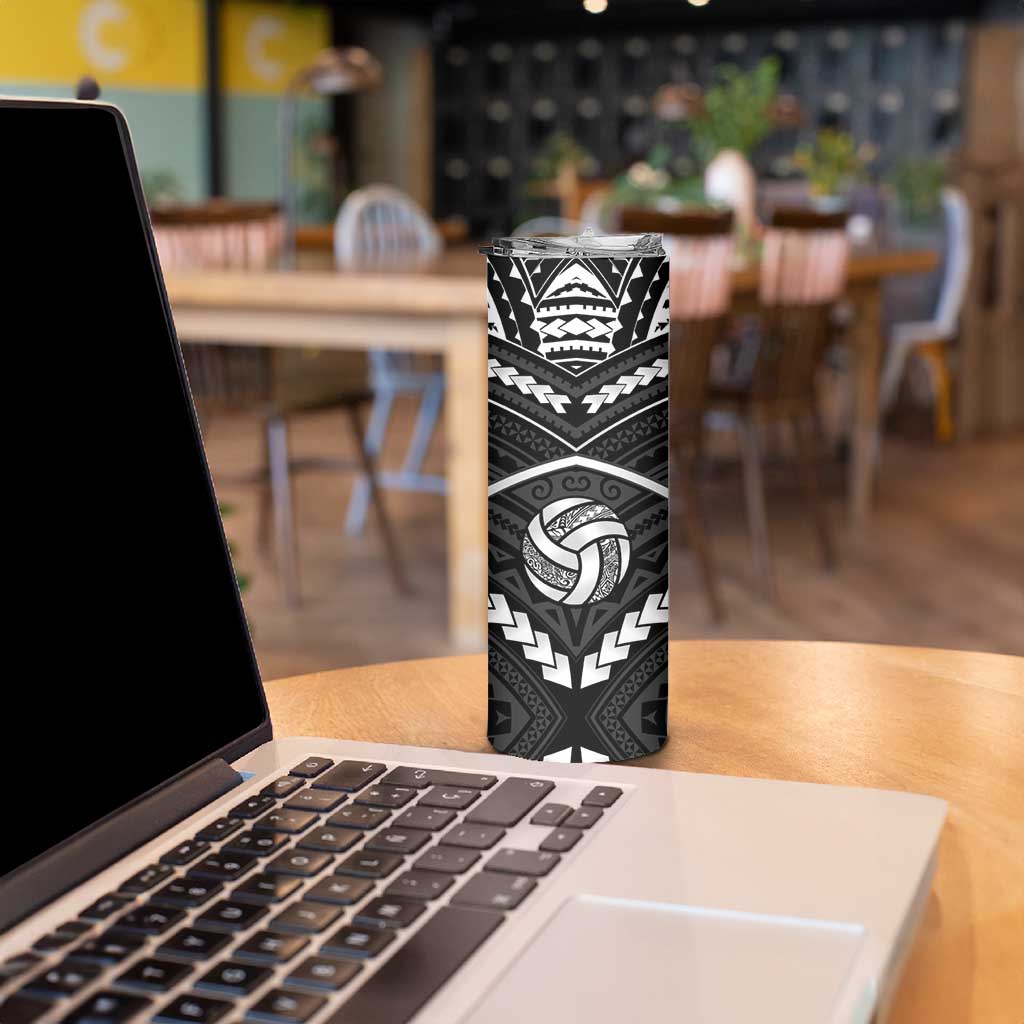 Custom Polynesia Beach Volleyball Skinny Tumbler Polynesian Tribal Pattern LT05 - Polynesian Pride