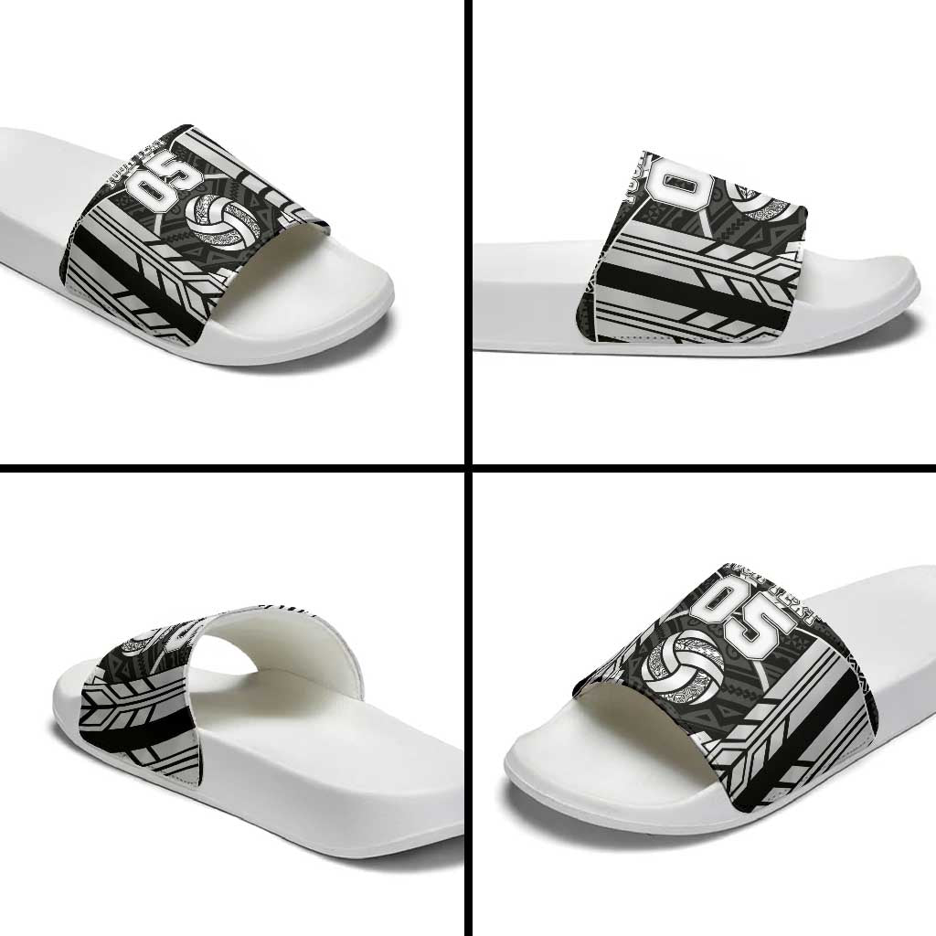 Custom Polynesia Beach Volleyball Slide Sandals Polynesian Tribal Pattern LT05 - Polynesian Pride
