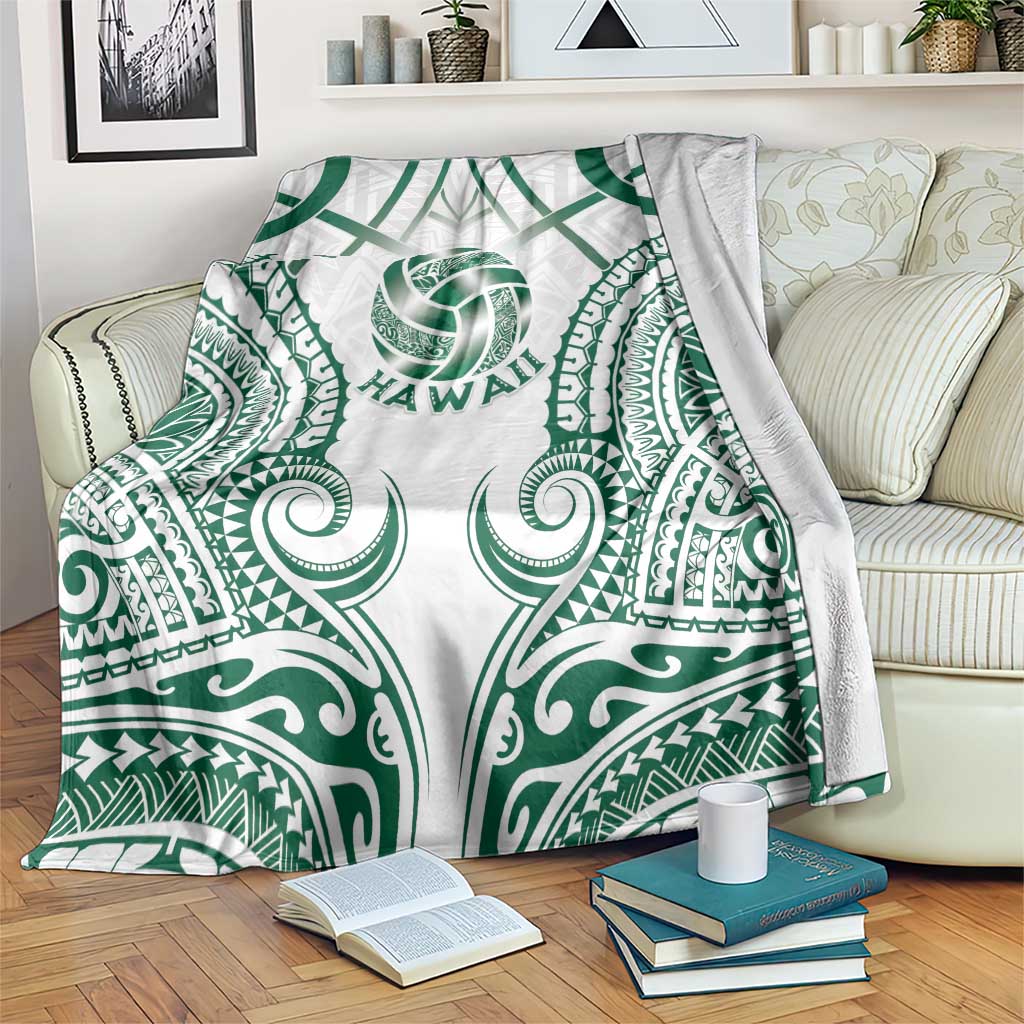 Hawaii Volleyball Blanket Polynesian Pattern LT05 Teal - Polynesian Pride