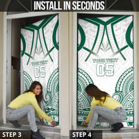 Custom Hawaii Volleyball Door Cover Polynesian Pattern LT05 - Polynesian Pride