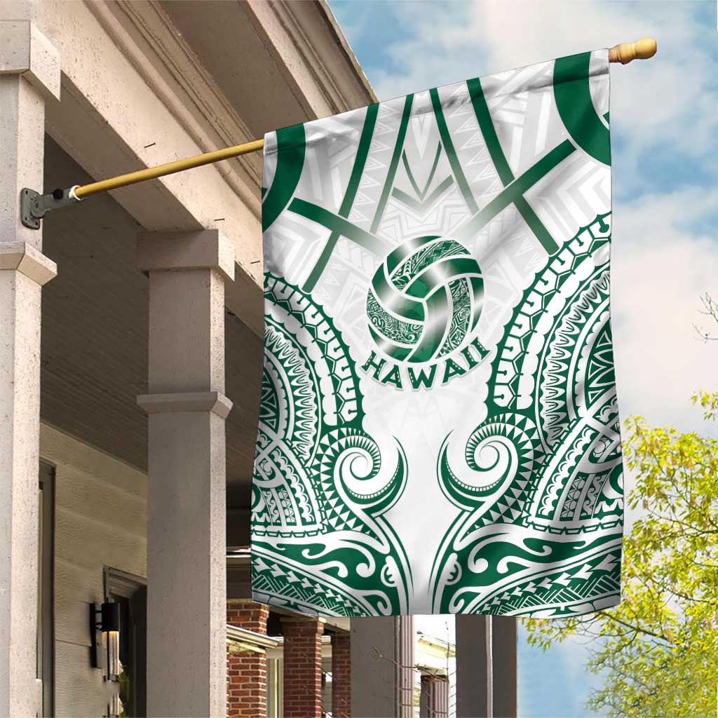 Hawaii Volleyball Garden Flag Polynesian Pattern LT05 House Flag Teal - Polynesian Pride