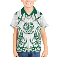 Custom Hawaii Volleyball Kid Hawaiian Shirt Polynesian Pattern LT05 Kid Teal - Polynesian Pride