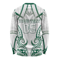 Custom Hawaii Volleyball Long Sleeve Shirt Polynesian Pattern LT05 - Polynesian Pride