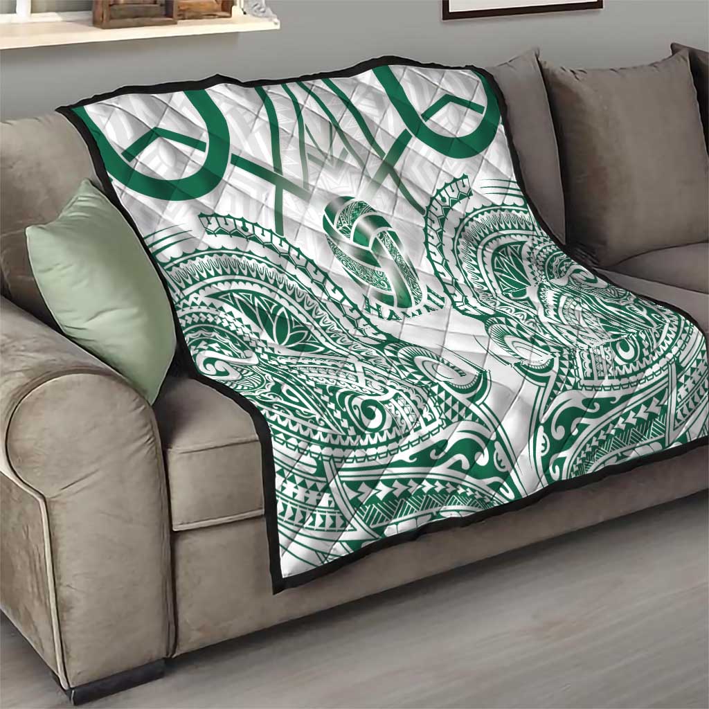 Hawaii Volleyball Quilt Polynesian Pattern LT05 - Polynesian Pride