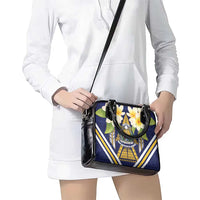 Nauru Independence Day Shoulder Handbag Coat Of Arms With Plumeria LT05 - Polynesian Pride
