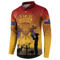 ANZAC Day Button Sweatshirt Australia And New Zealand Slouch Hats LT05 - Polynesian Pride