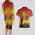 ANZAC Day Couples Matching Long Sleeve Bodycon Dress and Hawaiian Shirt Australia And New Zealand Slouch Hats