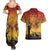 ANZAC Day Couples Matching Summer Maxi Dress and Hawaiian Shirt Australia And New Zealand Slouch Hats