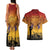 ANZAC Day Couples Matching Tank Maxi Dress and Hawaiian Shirt Australia And New Zealand Slouch Hats