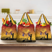 ANZAC Day Grocery Bag Australia And New Zealand Slouch Hats LT05 3-pack One Size Yellow - Polynesian Pride
