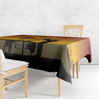 ANZAC Day Tablecloth Australia And New Zealand Slouch Hats LT05 - Polynesian Pride