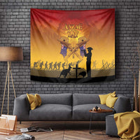 ANZAC Day Tapestry Australia And New Zealand Slouch Hats LT05 Yellow - Polynesian Pride
