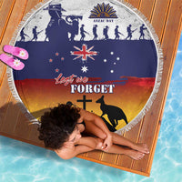 New Zealand And Australia ANZAC Last Post Beach Blanket LT05 - Polynesian Pride