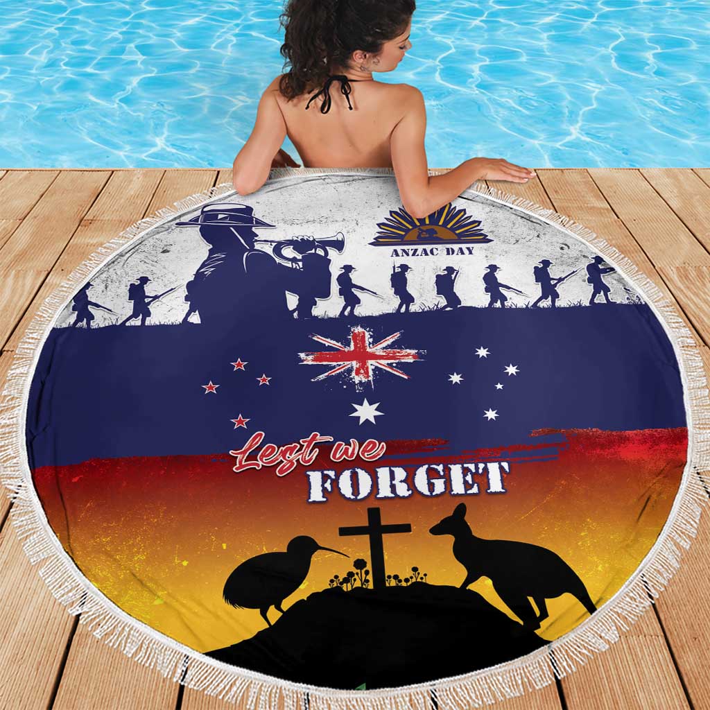 New Zealand And Australia ANZAC Last Post Beach Blanket LT05 - Polynesian Pride