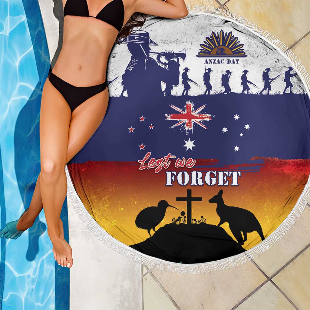 New Zealand And Australia ANZAC Last Post Beach Blanket LT05 - Polynesian Pride