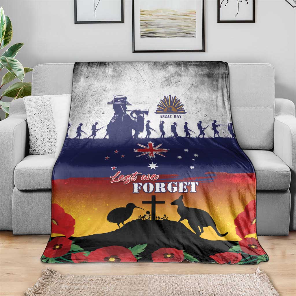 New Zealand And Australia ANZAC Last Post Blanket LT05 - Polynesian Pride