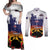 New Zealand And Australia ANZAC Last Post Couples Matching Off Shoulder Maxi Dress and Long Sleeve Button Shirt