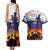 New Zealand And Australia ANZAC Last Post Couples Matching Tank Maxi Dress and Hawaiian Shirt