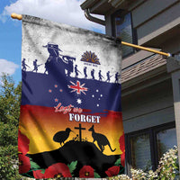 New Zealand And Australia ANZAC Last Post Garden Flag LT05 - Polynesian Pride
