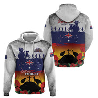 New Zealand And Australia ANZAC Last Post Hoodie LT05 - Polynesian Pride