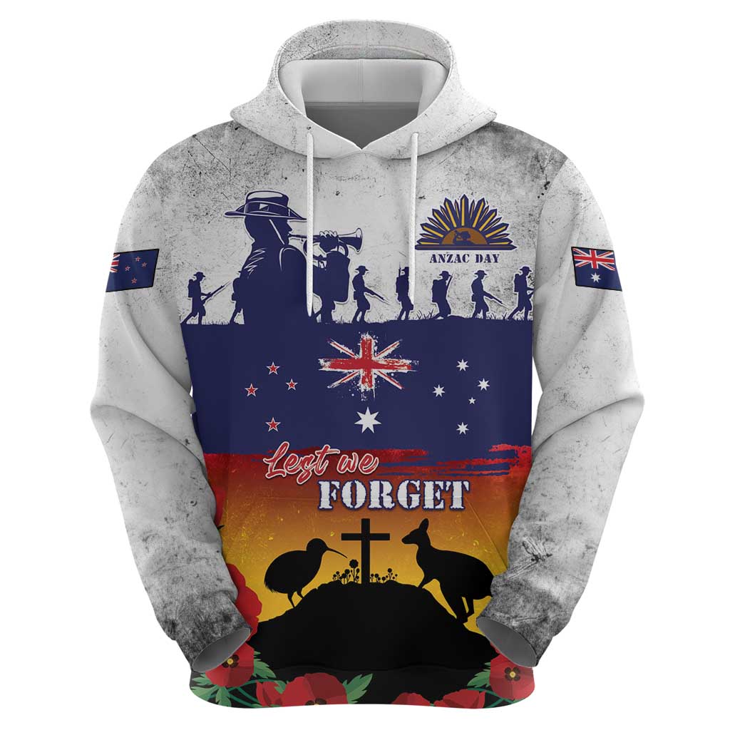 New Zealand And Australia ANZAC Last Post Hoodie LT05 - Polynesian Pride