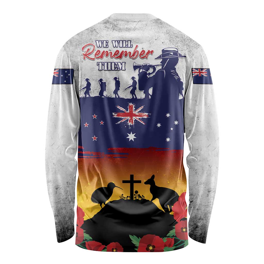 New Zealand And Australia ANZAC Last Post Long Sleeve Shirt LT05 - Polynesian Pride