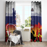 New Zealand And Australia ANZAC Last Post Window Curtain LT05 - Polynesian Pride
