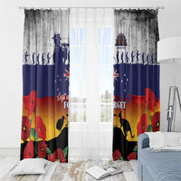 New Zealand And Australia ANZAC Last Post Window Curtain LT05 - Polynesian Pride