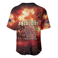 Honouring The ANZAC Spirit Baseball Jersey Gallipoli Lest We Forget LT05 - Polynesian Pride