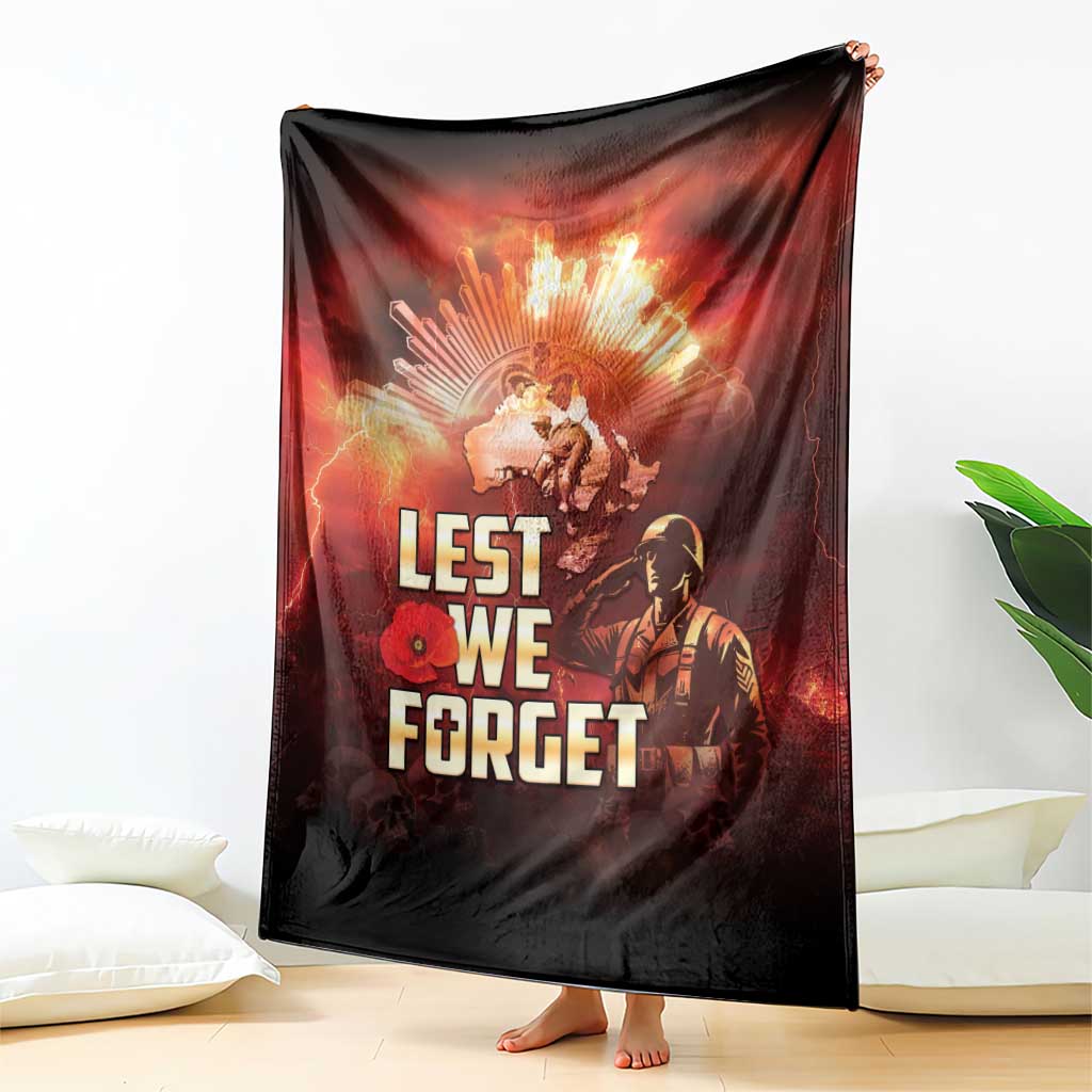 Honouring The ANZAC Spirit Blanket Gallipoli Lest We Forget LT05 - Polynesian Pride