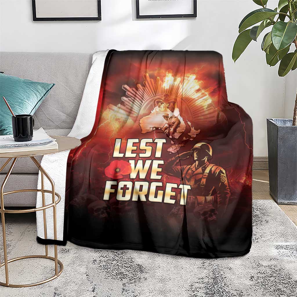 Honouring The ANZAC Spirit Blanket Gallipoli Lest We Forget LT05 - Polynesian Pride