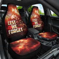 Honouring The ANZAC Spirit Car Seat Cover Gallipoli Lest We Forget LT05 One Size Red - Polynesian Pride