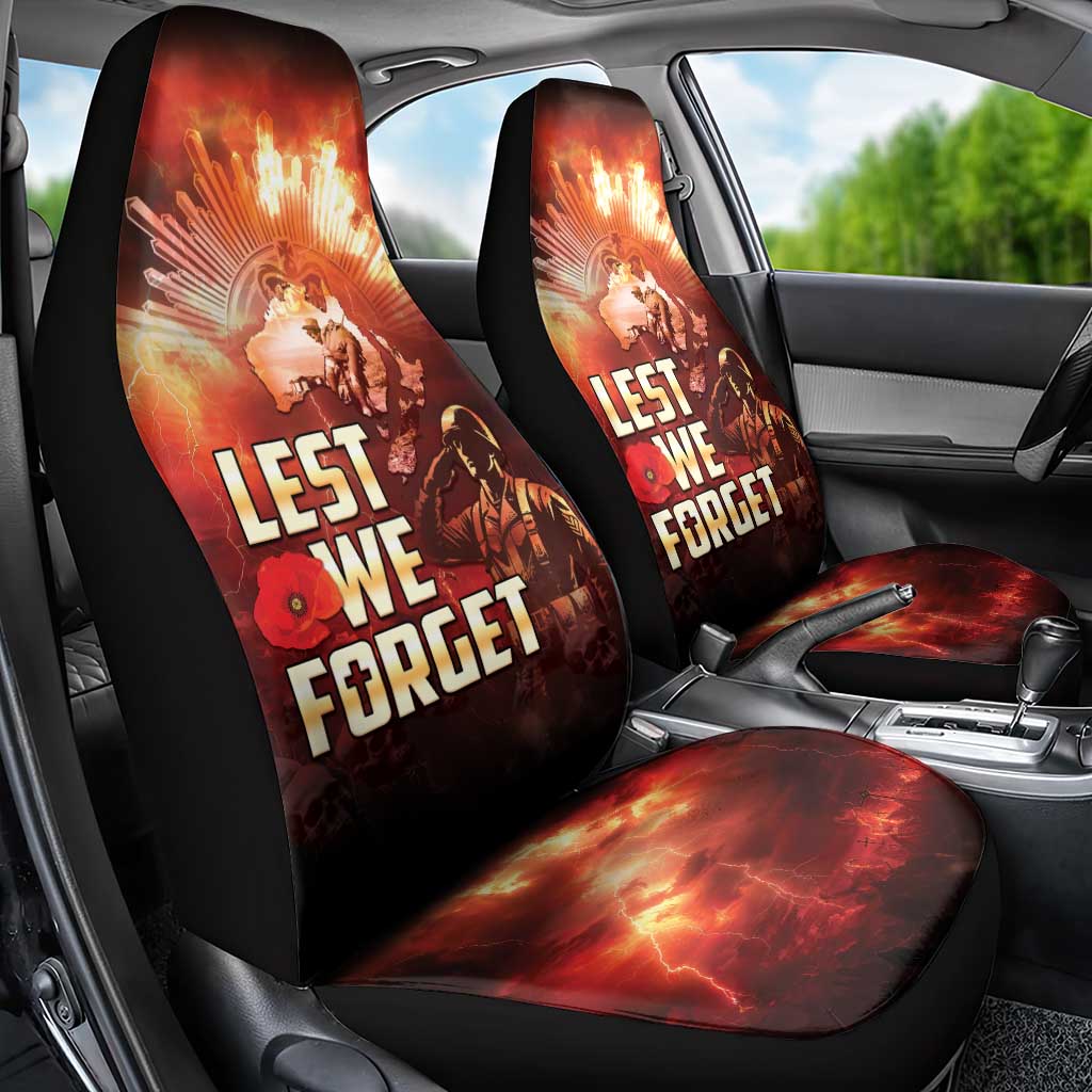 Honouring The ANZAC Spirit Car Seat Cover Gallipoli Lest We Forget LT05 - Polynesian Pride