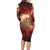 Honouring The ANZAC Spirit Long Sleeve Bodycon Dress Gallipoli Lest We Forget